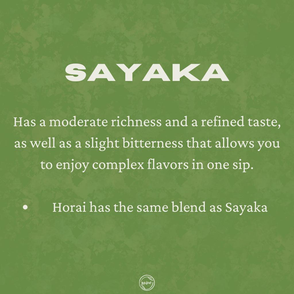 SAYAKA Matcha by Ippodo - MIDORI MATCHA