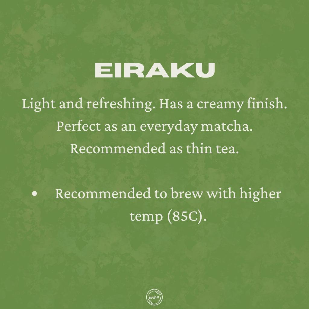 EIRAKU Matcha by Hokoen - MIDORI MATCHA