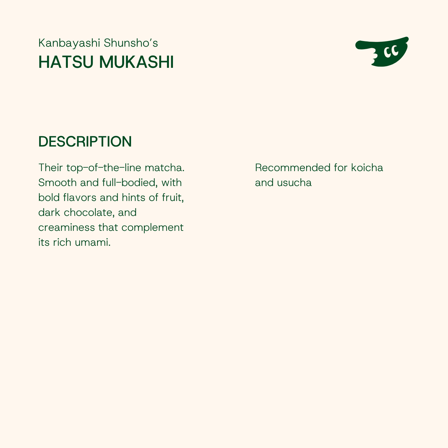 HATSU MUKASHI by Kanbayashi Shunsho